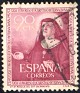Spain - 1952 - XXXV International Eucaristic Meeting In Barcelona - 90 CTS - Dark Carmine - Saint, Religion - Edifil 1116 - Santa María Micaela - 0